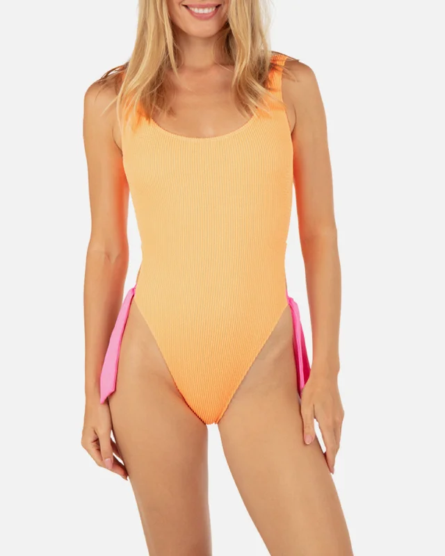 Solid Scrunch Cheeky One Piece