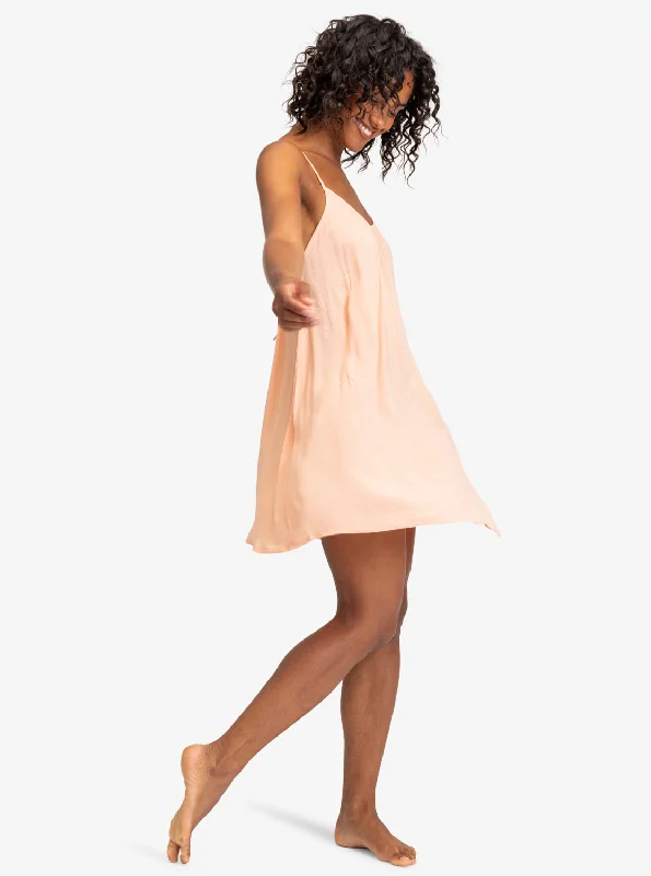 Spring Adventure Solid Dress - Salmon