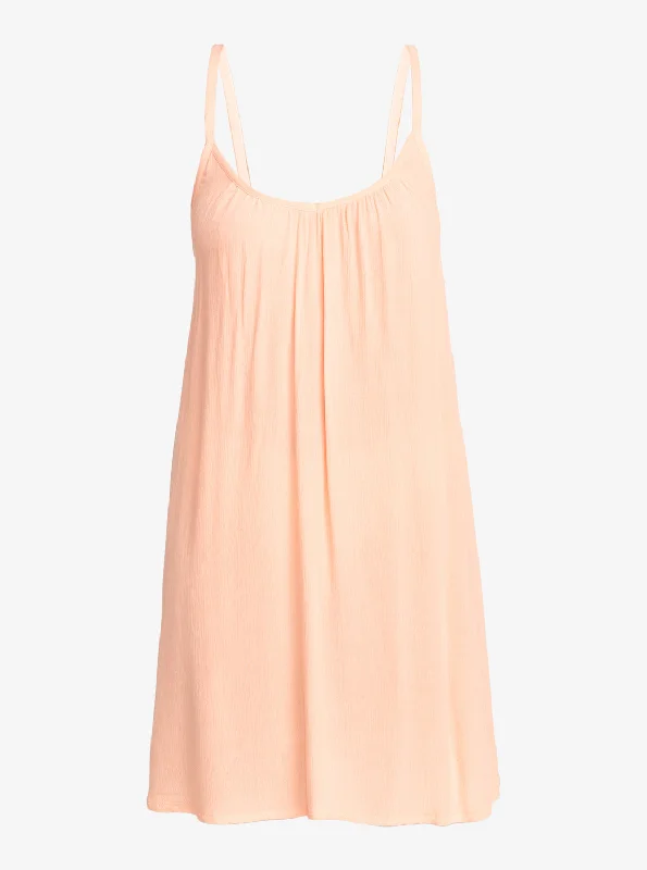 Spring Adventure Solid Dress - Salmon