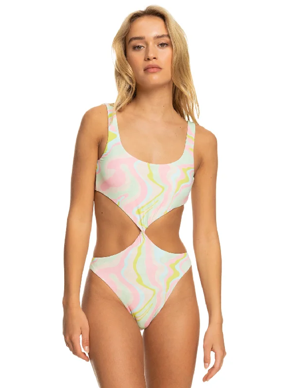 Tropics Hype Reversible One-Piece Swimsuit - Ambroisia Swirl Swim