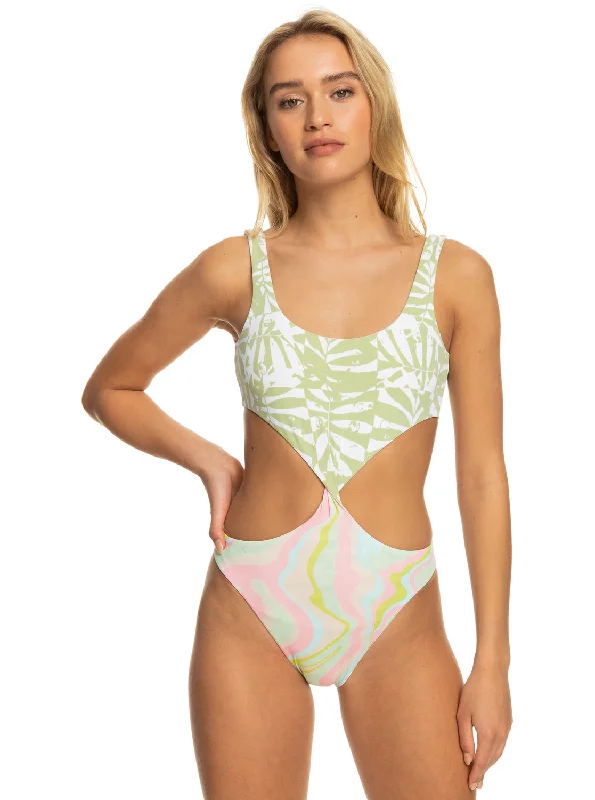 Tropics Hype Reversible One-Piece Swimsuit - Ambroisia Swirl Swim