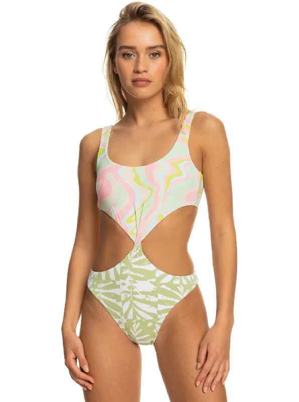 Tropics Hype Reversible One-Piece Swimsuit - Ambroisia Swirl Swim