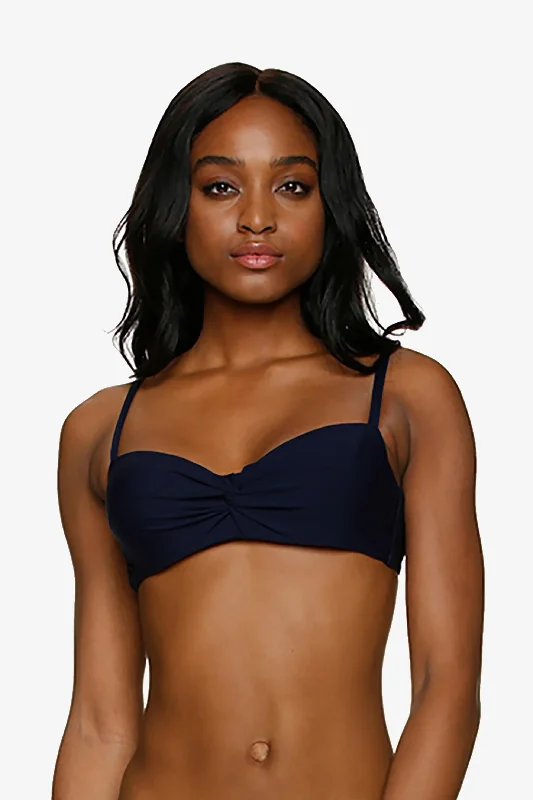 Twist Underwire Bra  |  Black