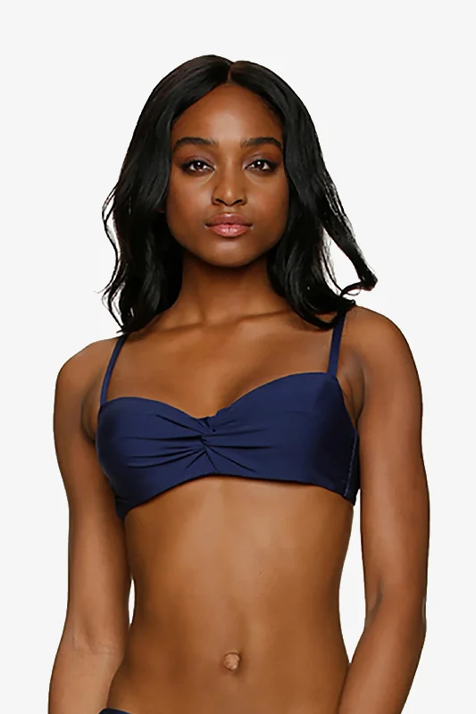 Twist Underwire Bra  |  Navy