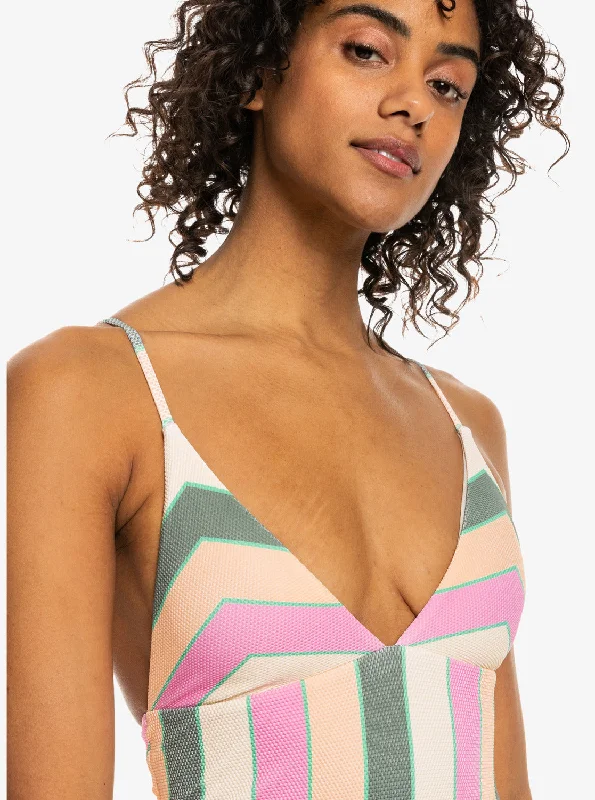 Vista Stripe One-Piece Swimsuit - Agave Green Very Vista Stripe