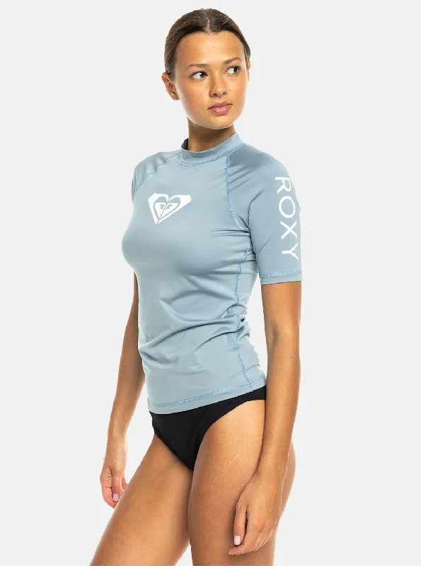 Whole Hearted Short Sleeve Upf 50 Rashguard - Bel Air Blue