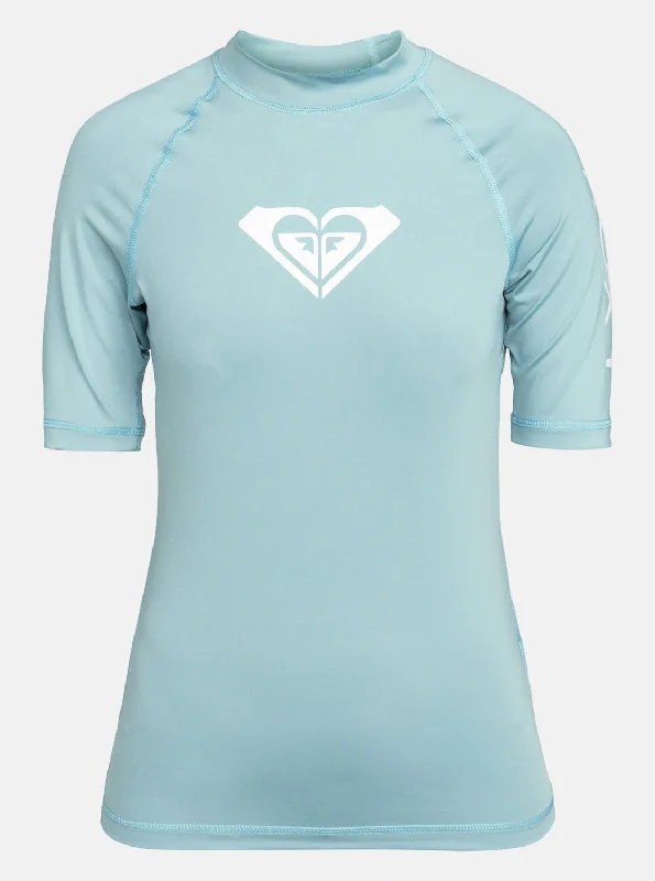 Whole Hearted Short Sleeve Upf 50 Rashguard - Bel Air Blue