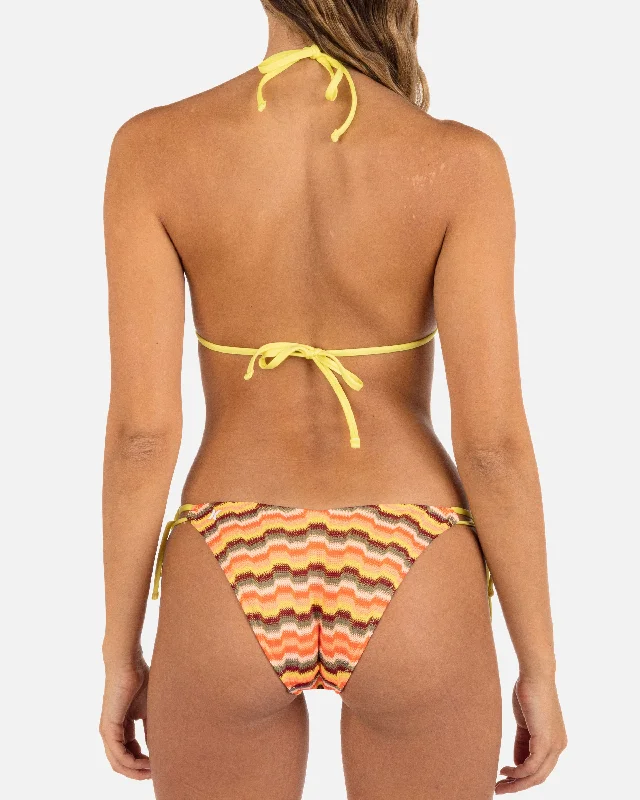 ZUMBA STRIPE CHEEKY SIDE TIE BOTTOM