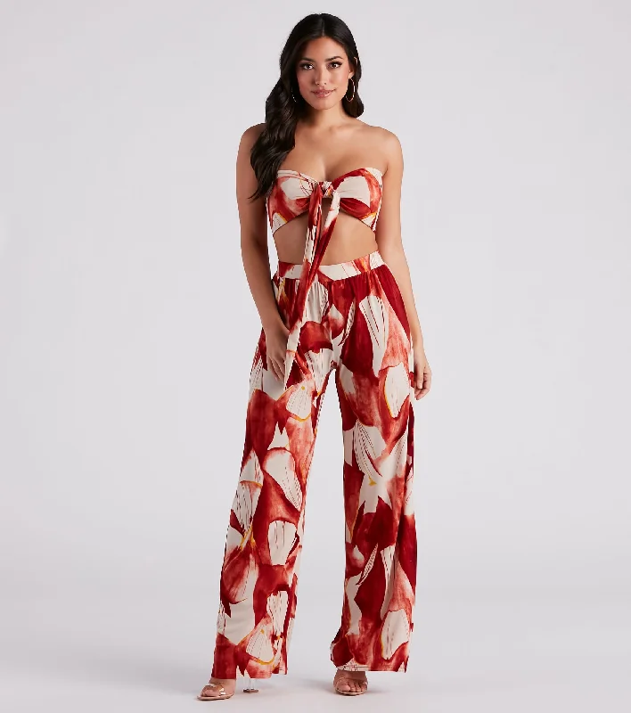 Island Time Floral Wide-Leg Pants