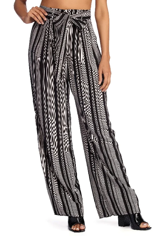 Just Your Stripe Wide Leg Pants