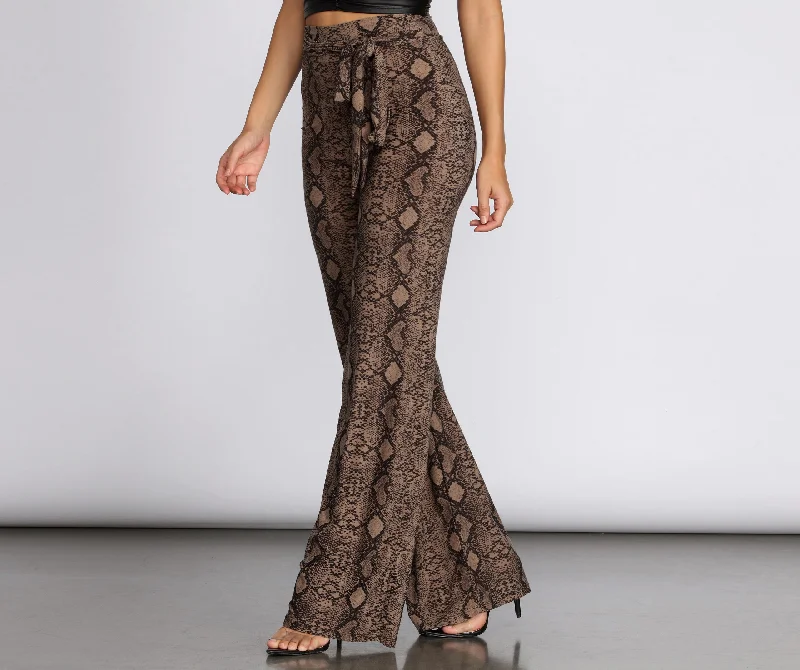 Sassy Stunner Snake Print Pants