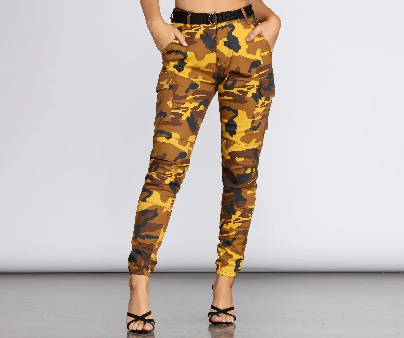 Step It Up Camo Cargo Pants