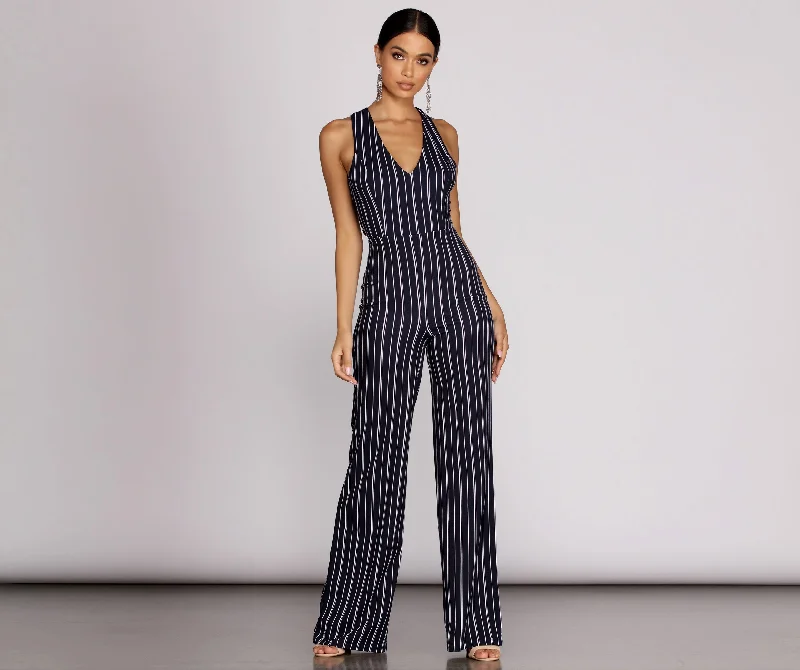 Stripe A Pose Jumpsuit