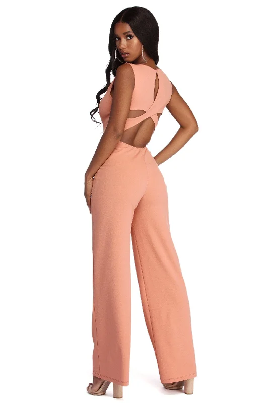 Sweet Ambition Open Back Jumpsuit