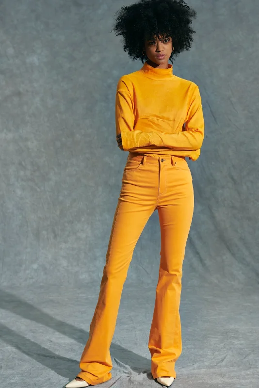 AMY STRETCH COTTON TWILL PANTS