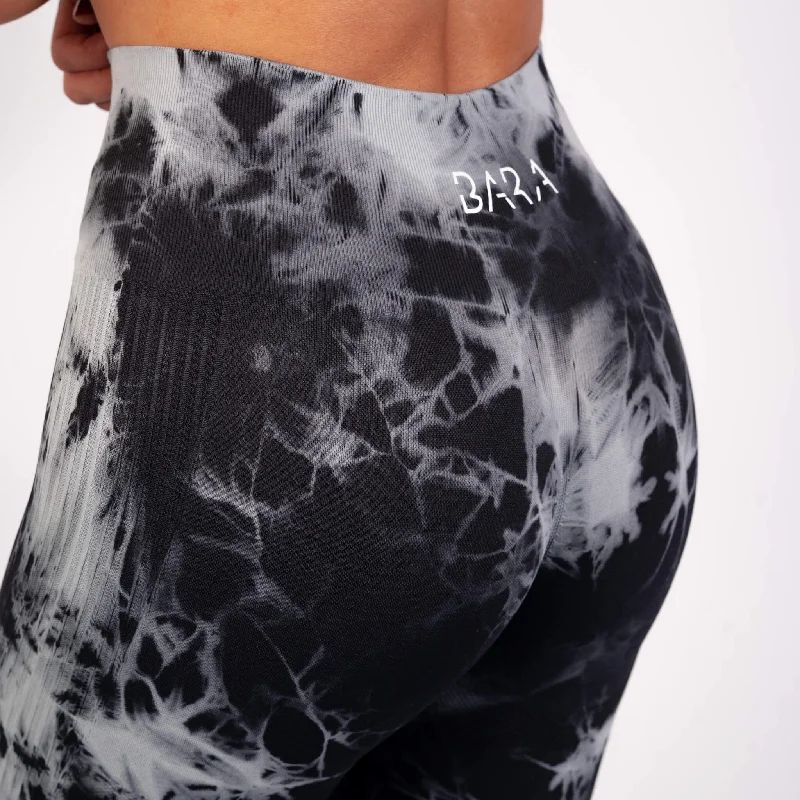 Black Tie Dye Seamless Tights