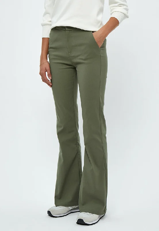 MSCarma MW Flared Pants - Green Field