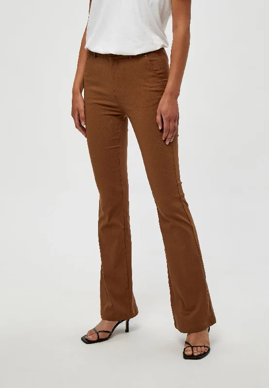 MSCarma MW Flared Pants - Walnut Brown