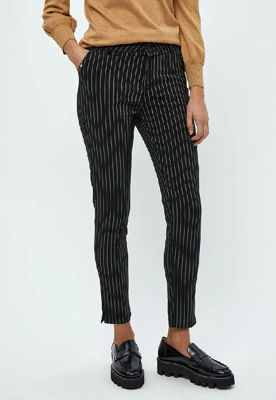 MSCarma Striped 7/8 Pant - Grey Pinstripe