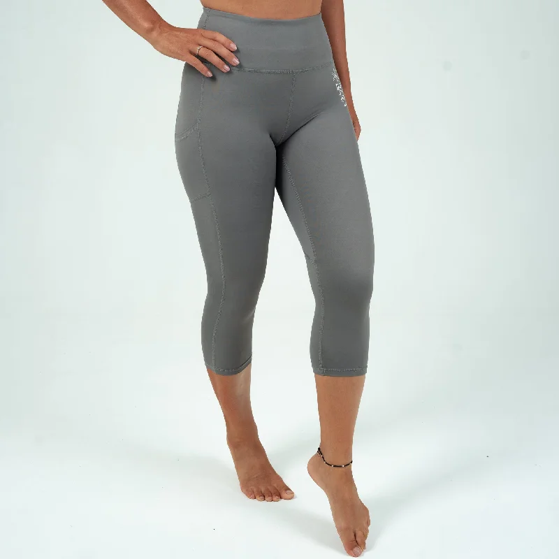 Charcoal Power Capri Tights