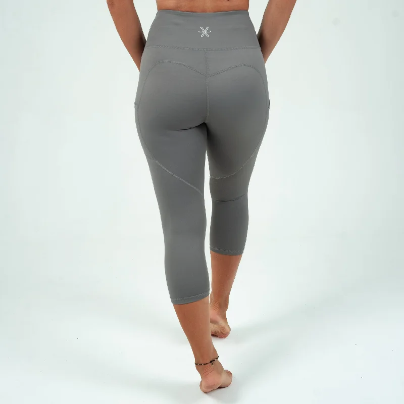 Charcoal Power Capri Tights