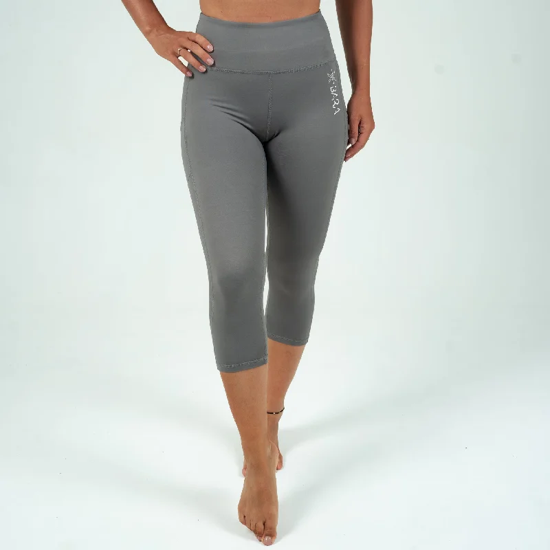 Charcoal Power Capri Tights