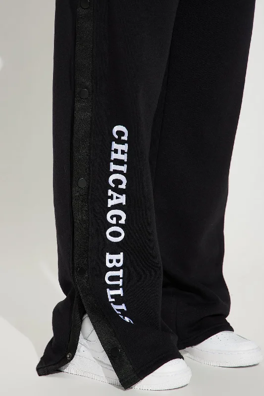 Chicago Bulls Snap Button Pants - Black