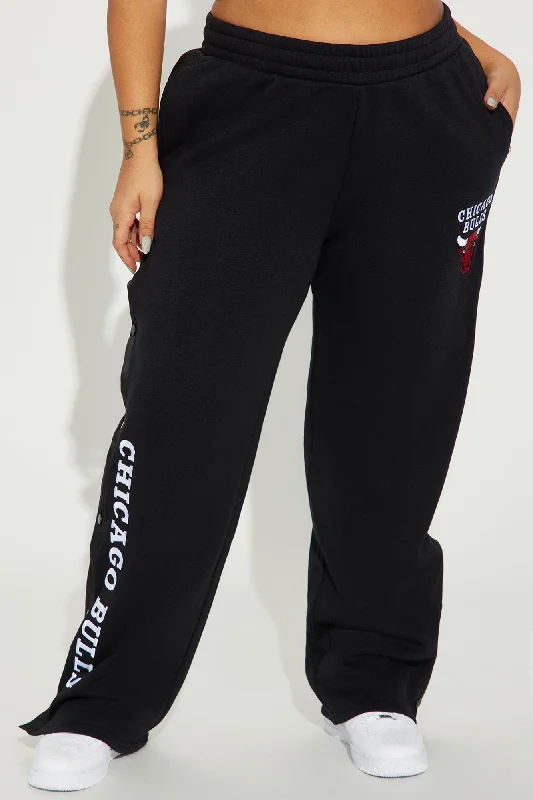 Chicago Bulls Snap Button Pants - Black