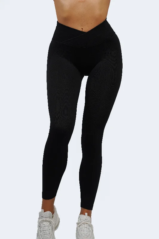 CORE V-WAIST LEGGINGS - MIDNIGHT