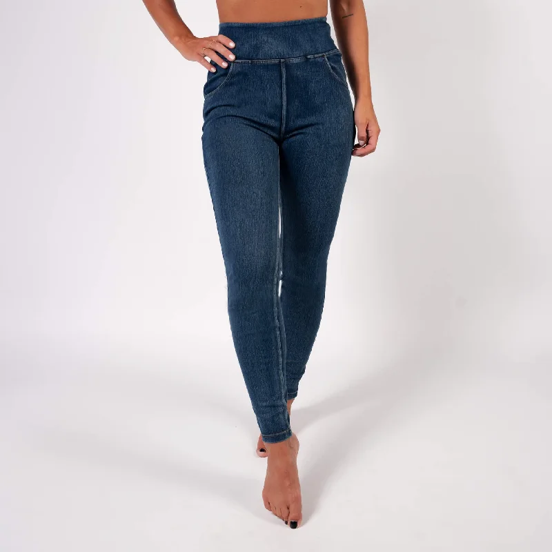 Dark Blue High Waisted Super Stretch Jeans