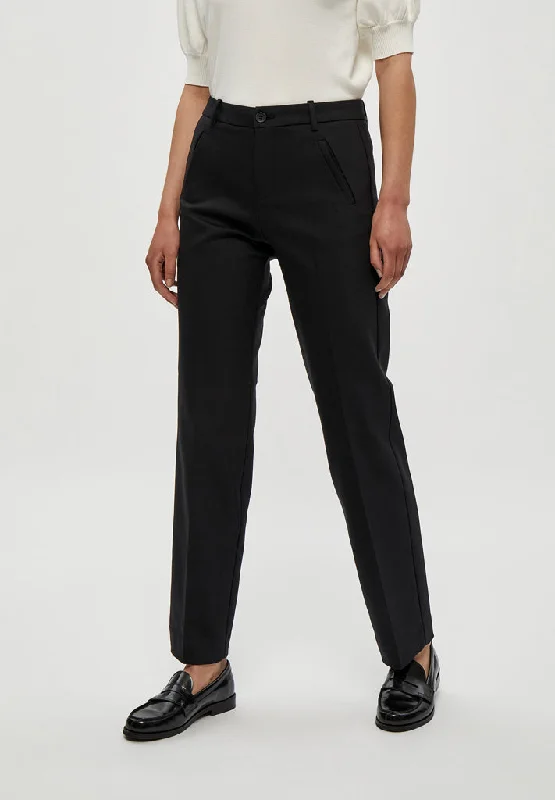 MSDaya Straight Pants - Black