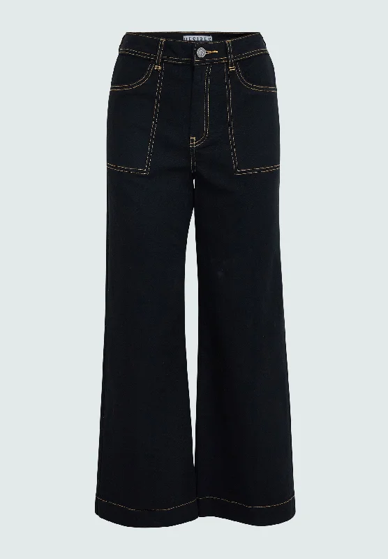 DSFlorence HW Denim Pants - Black