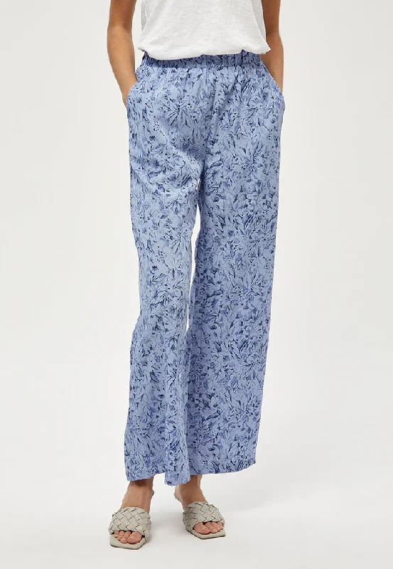 Elies Pants - Skyway Blue Print