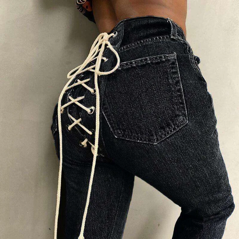 Strappy Jeans