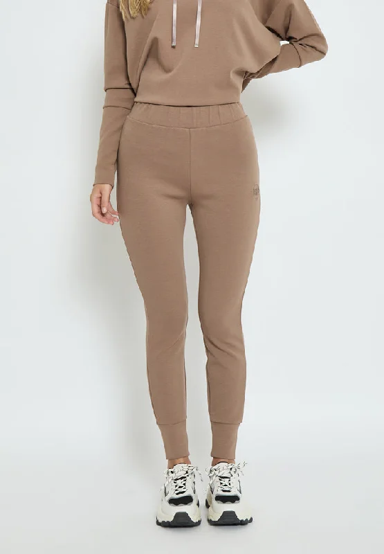 Evon High Waisted Sweat Pant - Pine Bark