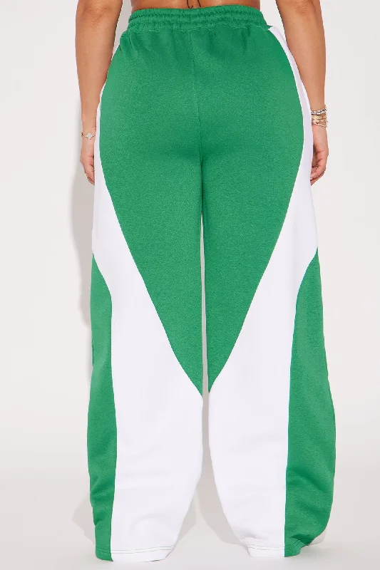 Fast Track Fleece Wide Leg Pant - Kelly Green