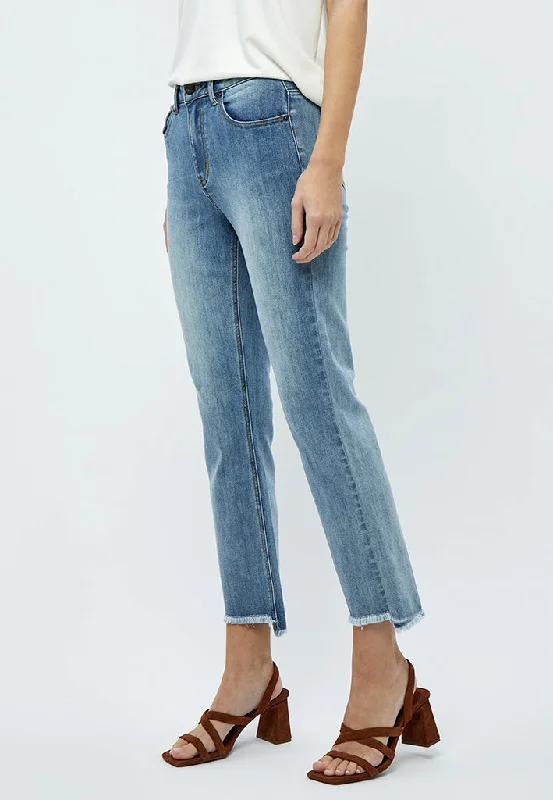 PCFione MW Denim Jeans - Light Blue Wash