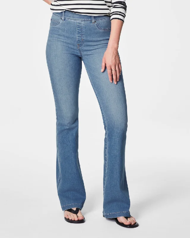 SPANXshape™ EveryWear Flare Jeans, Stonewashed Blue