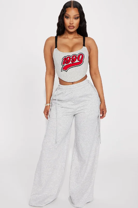 Got A Lot Of Baggage Sweatpants - Heather Grey