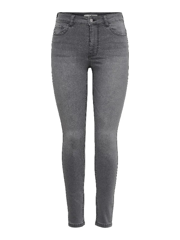 JDY Newnikki Regular Waist Skinny Jeans -LIGHT GREY