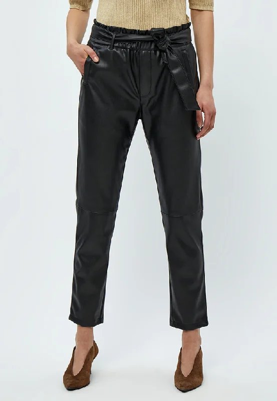 MSJayda PU Pant - Black