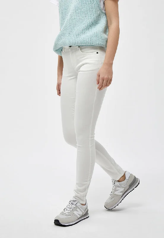 Lola Midwaist Jeans - White