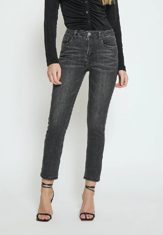 DSLucky New Jeans MW - BLACK WASHED