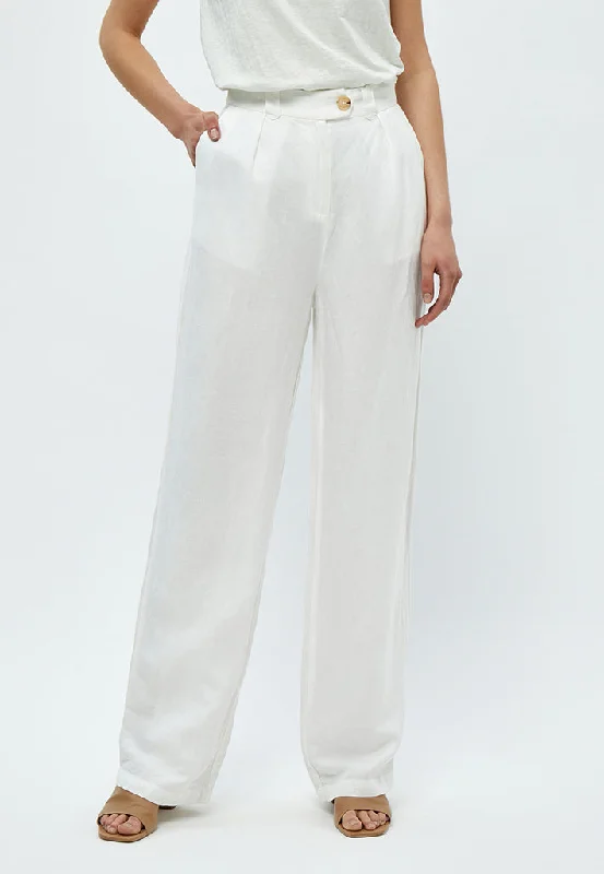 MSMarly Linen Pants - White