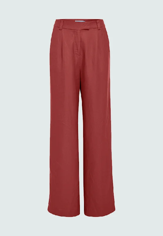 MSAuguste HW Linen Pants - Barn Red