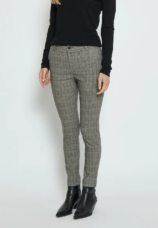 MSNew Carma Check 7/8 Pants - Snorkel Blue Checked