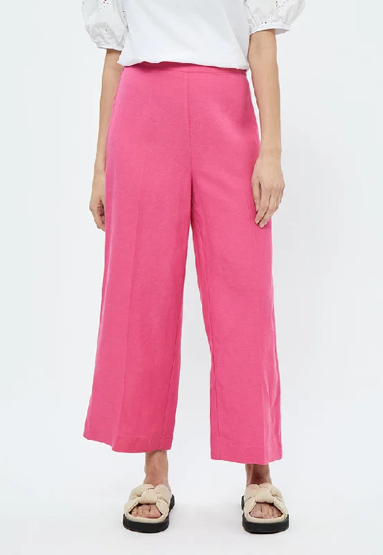 Nadianna Cropped Pants - Shocking Pink