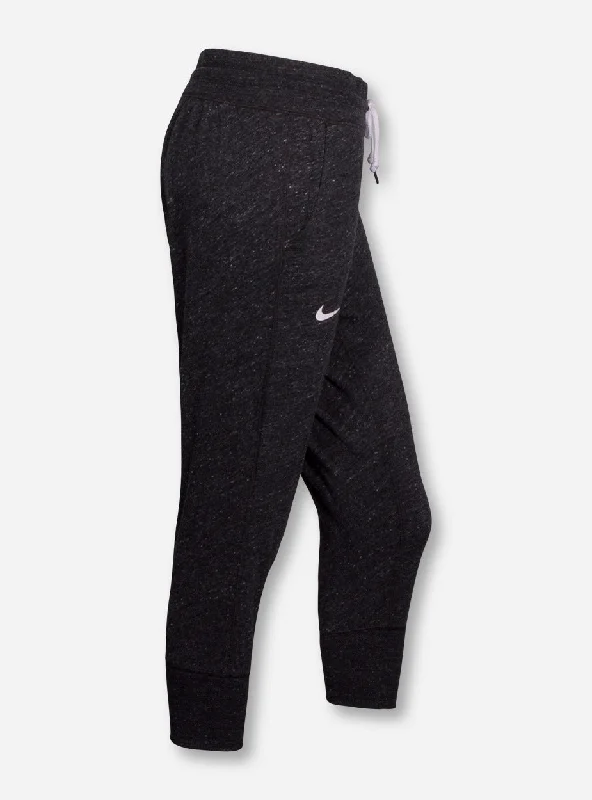 Nike Texas Tech Gym Vintage Heather Charcoal Capris