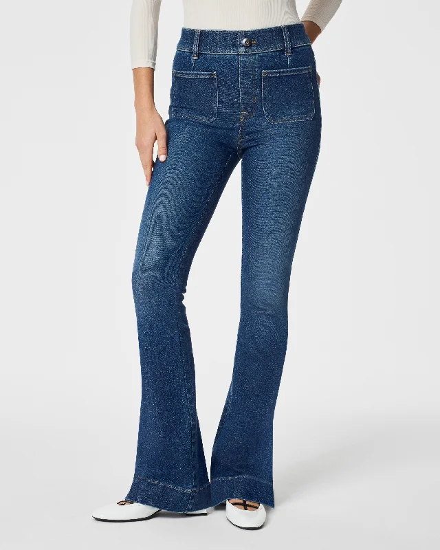 SPANXshape™ EveryWear Flare Jeans with Patch Pockets