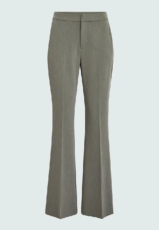 PCCindy Flared Pant - Winter Twig Sand Melange